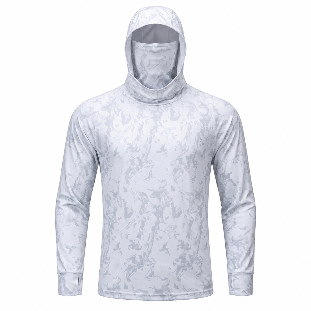 UPF 50+ Anti-UV-Angelhoodie mit integrierter Balaklava