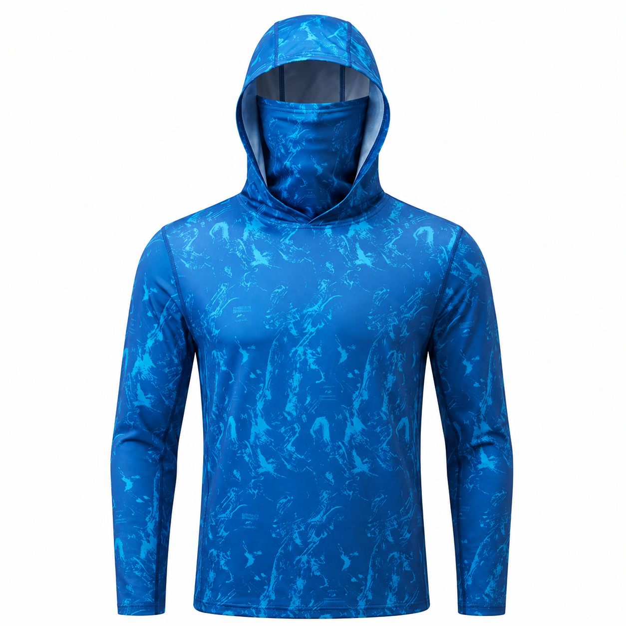UPF 50+ Anti-UV-Angelhoodie mit integrierter Balaklava