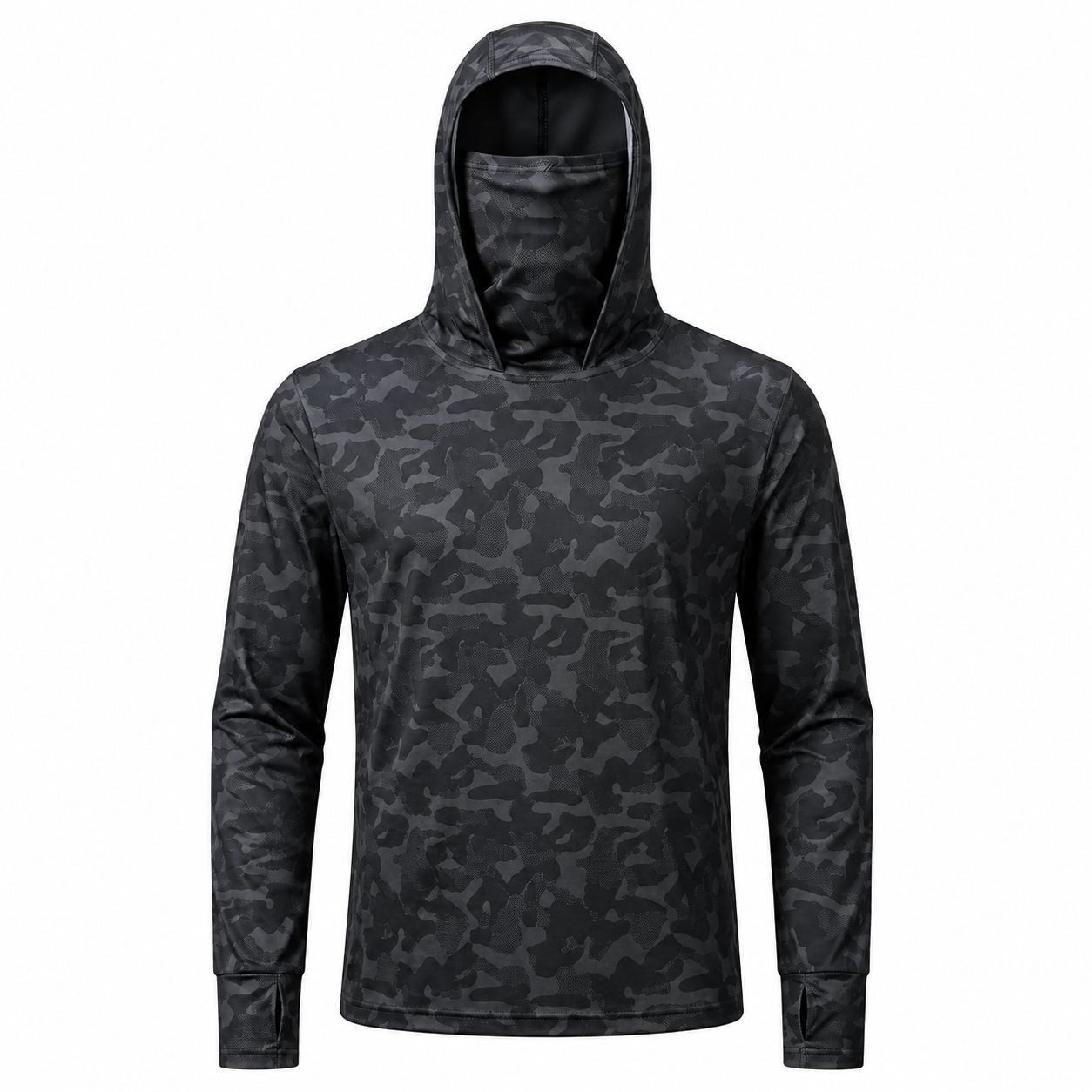 UPF 50+ Anti-UV-Angelhoodie mit integrierter Balaklava