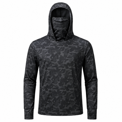 UPF 50+ Anti-UV-Angelhoodie mit integrierter Balaklava